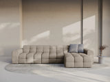 Kendal 5-Sitzer Ecksofa Rechts, mit Bezug aus Strukturierter Stoff (Ota7) in Dunkelbeige, 357x173 cm – Bild 2