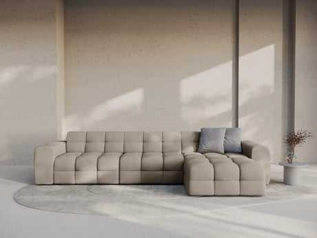 Kendal 5-Sitzer Ecksofa Rechts, mit Bezug aus Strukturierter Stoff (Ota7) in Dunkelbeige, 357x173 cm – Bild 2