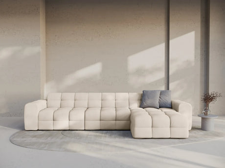 Kendal 5-Sitzer Ecksofa Rechts, mit Bezug aus Strukturierter Stoff (Ota8) in Beige, 357x173 cm – Bild 2