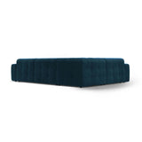 Kendal 6-Sitzer Ecksofa Links, mit Bezug aus Samt (Ma2211) in Marineblau, 332x231 cm – Bild 5