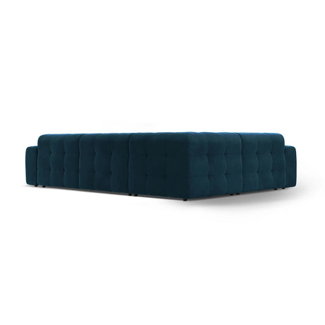 Kendal 6-Sitzer Ecksofa Links, mit Bezug aus Samt (Ma2211) in Marineblau, 332x231 cm – Bild 5