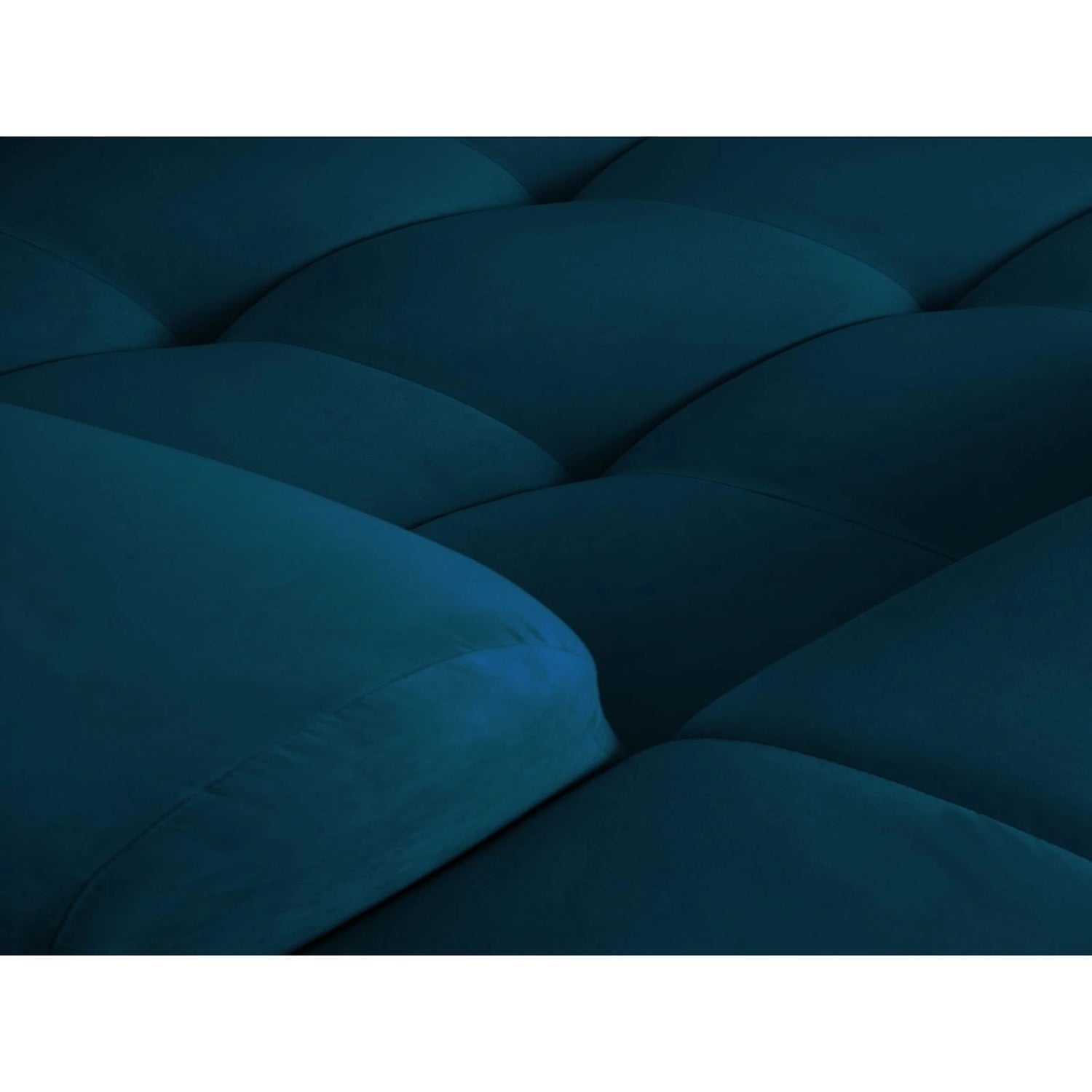 Kendal 6-Sitzer Ecksofa Links, mit Bezug aus Samt (Ma2211) in Marineblau, 332x231 cm – Bild 7
