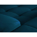 Kendal 6-Sitzer Ecksofa Links, mit Bezug aus Samt (Ma2211) in Marineblau, 332x231 cm – Bild 7