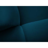 Kendal 6-Sitzer Ecksofa Links, mit Bezug aus Samt (Ma2211) in Marineblau, 332x231 cm – Bild 9