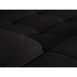 Kendal 6-Sitzer Ecksofa Links, mit Bezug aus Samt (Ma2219) in Schwarz, 332x231 cm – Bild 7