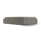 Kendal 6-Sitzer Ecksofa Links, mit Bezug aus Samt (Ma2241) in Dunkelgrau, 332x231 cm – Bild 5