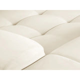 Kendal 6-Sitzer Ecksofa Links, mit Bezug aus Samt (Ma2256) in Elfenbein, 332x231 cm – Bild 7