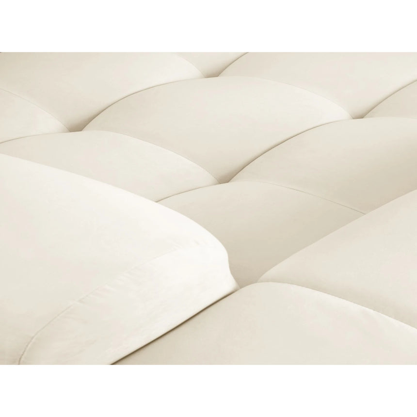 Kendal 6-Sitzer Ecksofa Links, mit Bezug aus Samt (Ma2256) in Elfenbein, 332x231 cm – Bild 7