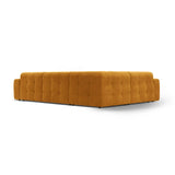 Kendal 6-Sitzer Ecksofa Links, mit Bezug aus Samt (Ma2288) in Mustard, 332x231 cm – Bild 5