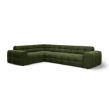 Kendal 6-Sitzer Ecksofa Links, mit Bezug aus Samt (Ma2295) in Army Green, 332x231 cm – Bild 4