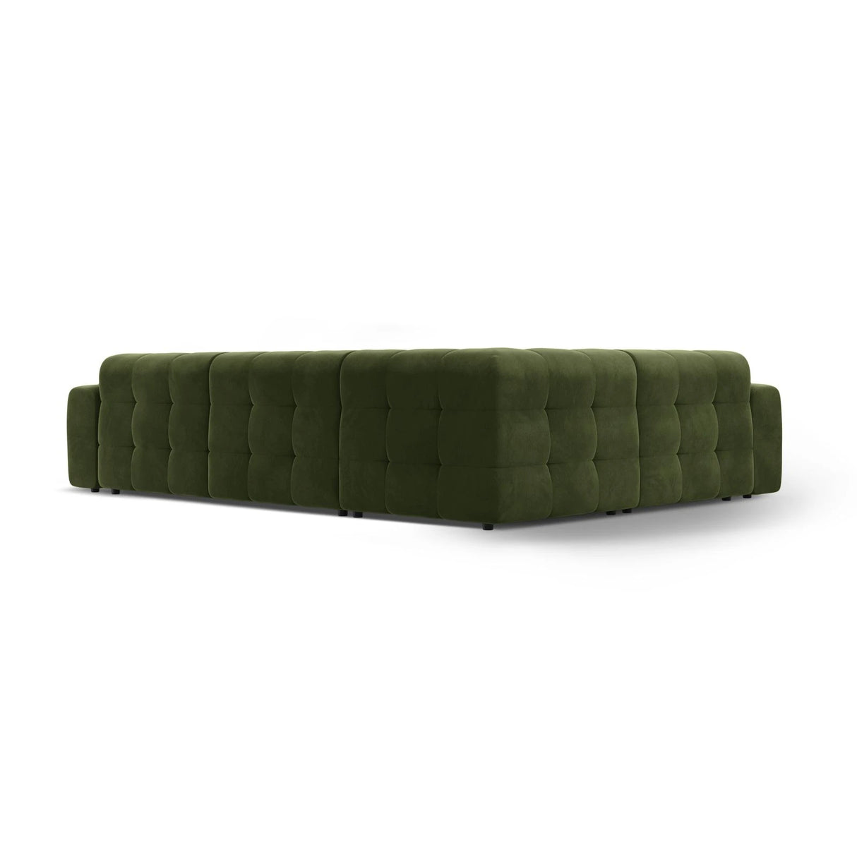 Kendal 6-Sitzer Ecksofa Links, mit Bezug aus Samt (Ma2295) in Army Green, 332x231 cm – Bild 5