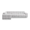 Kendal 6-Sitzer Ecksofa Links, mit Bezug aus Samt oder Strukturstoff, 332x231 cm – Bild 1