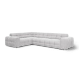 Kendal 6-Sitzer Ecksofa Links, mit Bezug aus Samt oder Strukturstoff, 332x231 cm – Bild 4
