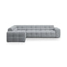 Kendal 6-Sitzer Ecksofa Links, mit Bezug aus Strukturierter Stoff (Ota10) in Platinum, 332x231 cm – Bild 1
