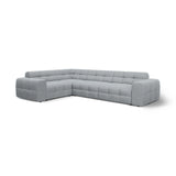 Kendal 6-Sitzer Ecksofa Links, mit Bezug aus Strukturierter Stoff (Ota10) in Platinum, 332x231 cm – Bild 4
