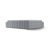 Kendal 6-Sitzer Ecksofa Links, mit Bezug aus Strukturierter Stoff (Ota10) in Platinum, 332x231 cm – Bild 5