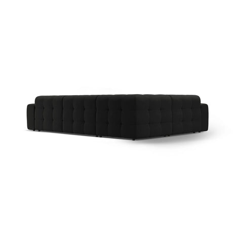 Kendal 6-Sitzer Ecksofa Links, mit Bezug aus Strukturierter Stoff (Ota12) in Schwarz, 332x231 cm – Bild 5