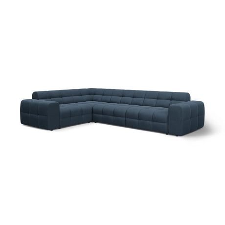 Kendal 6-Sitzer Ecksofa Links, mit Bezug aus Strukturierter Stoff (Ota18) in Marineblau, 332x231 cm – Bild 4