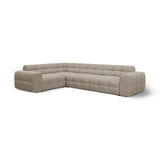 Kendal 6-Sitzer Ecksofa Links, mit Bezug aus Strukturierter Stoff (Ota7) in Dunkelbeige, 332x231 cm – Bild 4