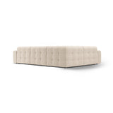 Kendal 6-Sitzer Ecksofa Links, mit Bezug aus Strukturierter Stoff (Ota8) in Beige, 332x231 cm – Bild 5