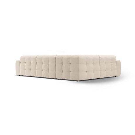 Kendal 6-Sitzer Ecksofa Links, mit Bezug aus Strukturierter Stoff (Ota8) in Beige, 332x231 cm – Bild 5