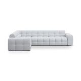 Kendal 6-Sitzer Ecksofa Links, mit Bezug aus Strukturierter Stoff (Ota9) in Hellgrau, 332x231 cm – Bild 1