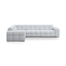 Kendal 6-Sitzer Ecksofa Links, mit Bezug aus Strukturierter Stoff (Ota9) in Hellgrau, 332x231 cm – Bild 1