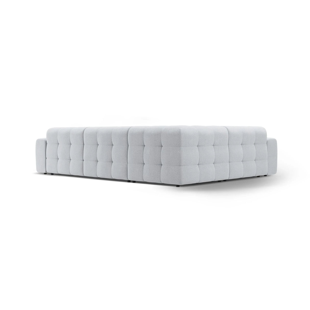 Kendal 6-Sitzer Ecksofa Links, mit Bezug aus Strukturierter Stoff (Ota9) in Hellgrau, 332x231 cm – Bild 5