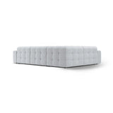 Kendal 6-Sitzer Ecksofa Links, mit Bezug aus Strukturierter Stoff (Ota9) in Hellgrau, 332x231 cm – Bild 5