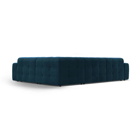 Kendal 6-Sitzer Ecksofa Rechts, mit Bezug aus Samt (Ma2211) in Marineblau, 332x231 cm – Bild 5