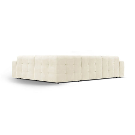 Kendal 6-Sitzer Ecksofa Rechts, mit Bezug aus Samt (Ma2256) in Elfenbein, 332x231 cm – Bild 5