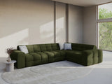 Kendal 6-Sitzer Ecksofa Rechts, mit Bezug aus Samt (Ma2295) in Army Green, 332x231 cm – Bild 2
