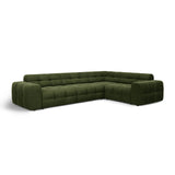 Kendal 6-Sitzer Ecksofa Rechts, mit Bezug aus Samt (Ma2295) in Army Green, 332x231 cm – Bild 4