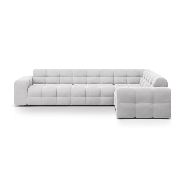Kendal 6-Sitzer Ecksofa Rechts, mit Bezug aus Samt oder Strukturstoff, 332x231 cm – Bild 1