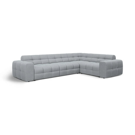 Kendal 6-Sitzer Ecksofa Rechts, mit Bezug aus Strukturierter Stoff (Ota10) in Platinum, 332x231 cm – Bild 4