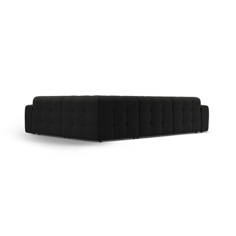 Kendal 6-Sitzer Ecksofa Rechts, mit Bezug aus Strukturierter Stoff (Ota12) in Schwarz, 332x231 cm – Bild 5