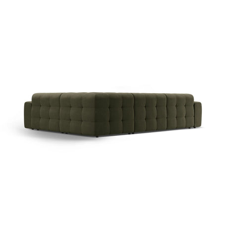 Kendal 6-Sitzer Ecksofa Rechts, mit Bezug aus Strukturierter Stoff (Ota13) in Amazon grün, 332x231 cm – Bild 5