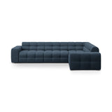 Kendal 6-Sitzer Ecksofa Rechts, mit Bezug aus Strukturierter Stoff (Ota18) in Marineblau, 332x231 cm – Bild 1