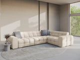 Kendal 6-Sitzer Ecksofa Rechts, mit Bezug aus Strukturierter Stoff (Ota8) in Beige, 332x231 cm – Bild 2