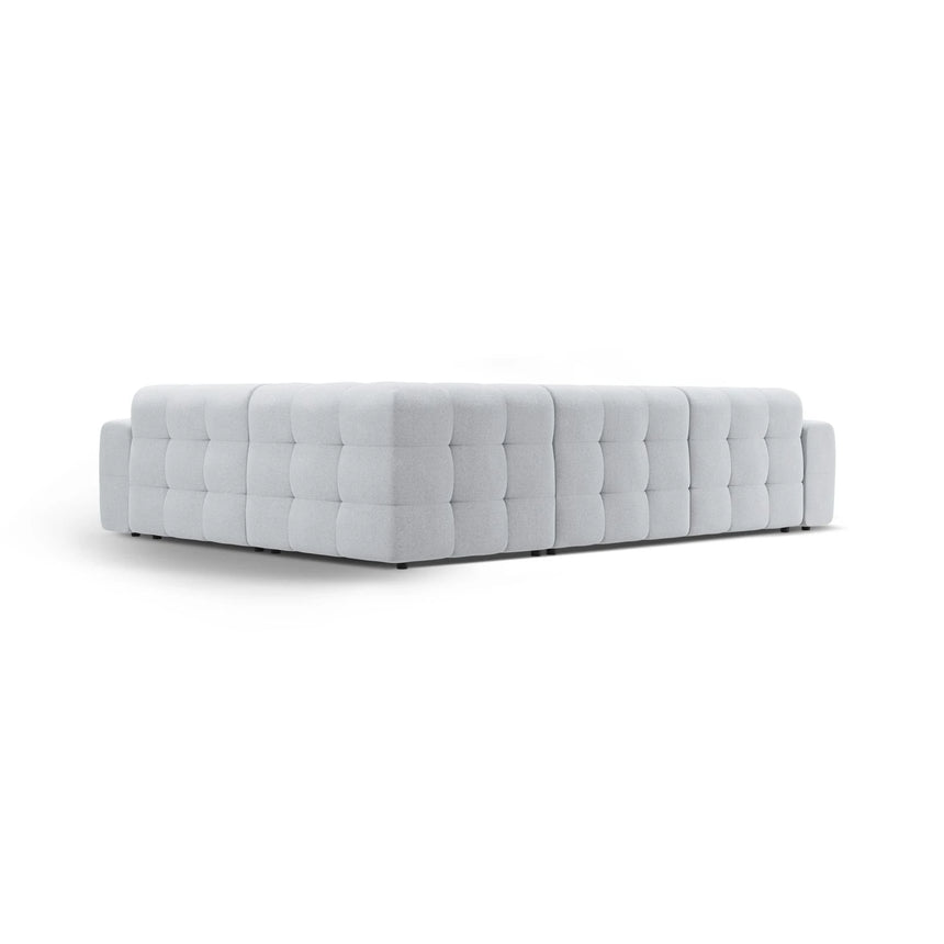 Kendal 6-Sitzer Ecksofa Rechts, mit Bezug aus Strukturierter Stoff (Ota9) in Hellgrau, 332x231 cm – Bild 5