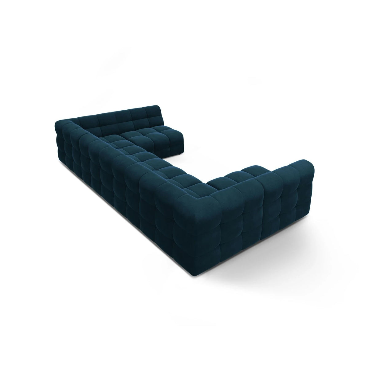 Kendal 7-Sitzer Panorama-Sofa mit Bezug aus Samt (Ma2211) in Marineblau, 372x203 cm – Bild 5
