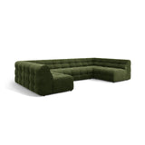 Kendal 7-Sitzer Panorama-Sofa mit Bezug aus Samt (Ma2295) in Army Green, 372x203 cm – Bild 4