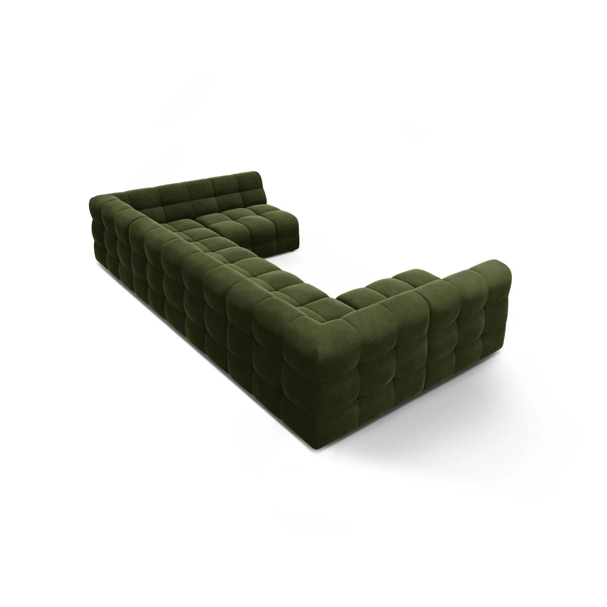 Kendal 7-Sitzer Panorama-Sofa mit Bezug aus Samt (Ma2295) in Army Green, 372x203 cm – Bild 5