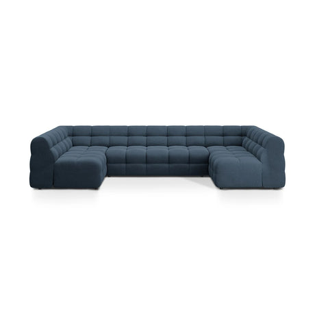 Kendal 7-Sitzer Panorama-Sofa mit Bezug aus Strukturierter Stoff (Ota18) in Marineblau, 372x203 cm – Bild 1