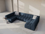 Kendal 7-Sitzer Panorama-Sofa mit Bezug aus Strukturierter Stoff (Ota18) in Marineblau, 372x203 cm – Bild 2
