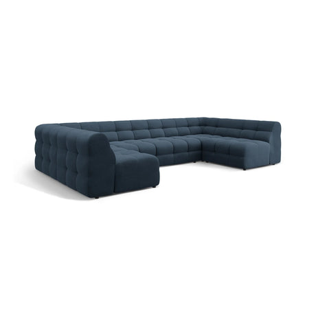 Kendal 7-Sitzer Panorama-Sofa mit Bezug aus Strukturierter Stoff (Ota18) in Marineblau, 372x203 cm – Bild 4