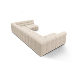 Kendal 7-Sitzer Panorama-Sofa mit Bezug aus Strukturierter Stoff (Ota8) in Beige, 372x203 cm – Bild 5