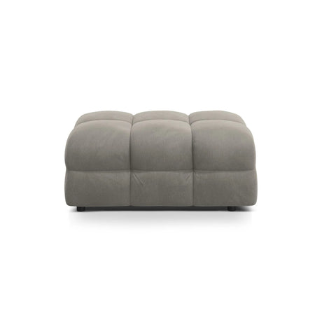 Kendal Pouf mit Bezug aus Samt (Ma2241) in Dunkelgrau, 104x72 cm – Bild 1
