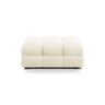 Kendal Pouf mit Bezug aus Samt (Ma2256) in Elfenbein, 104x72 cm – Bild 1