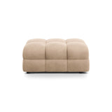 Kendal Pouf mit Bezug aus Samt (Ma2282) in Almond Beige, 104x72 cm – Bild 1